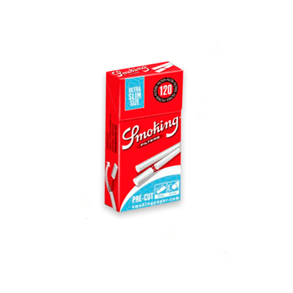 filtros smoking ultra slim pre-cortados 120 uds