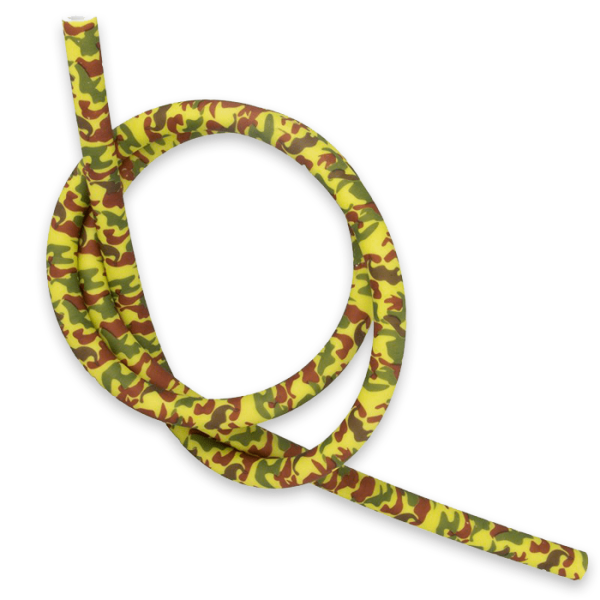 manguera de silicona camuflaje amarillo