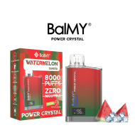 Pod/Vaper desechable BalMY Crystal Power ZERO nicotina 8000- Sandía