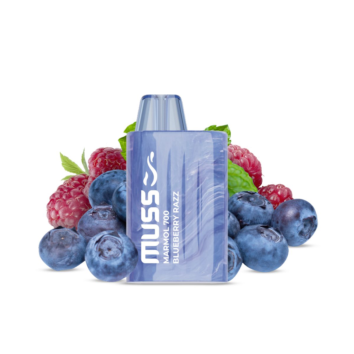 Vaper desechable MUSS Marmol 700 con nicotina 20mg/ml - Arandano Razz