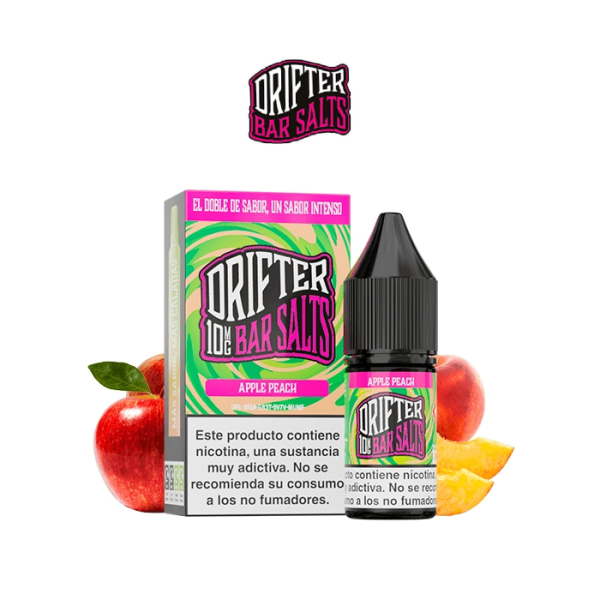 Sales de Nicotina Drifter Juice Sauz bote 10 ml. (10mg nic.) – Manzana y Melocotón